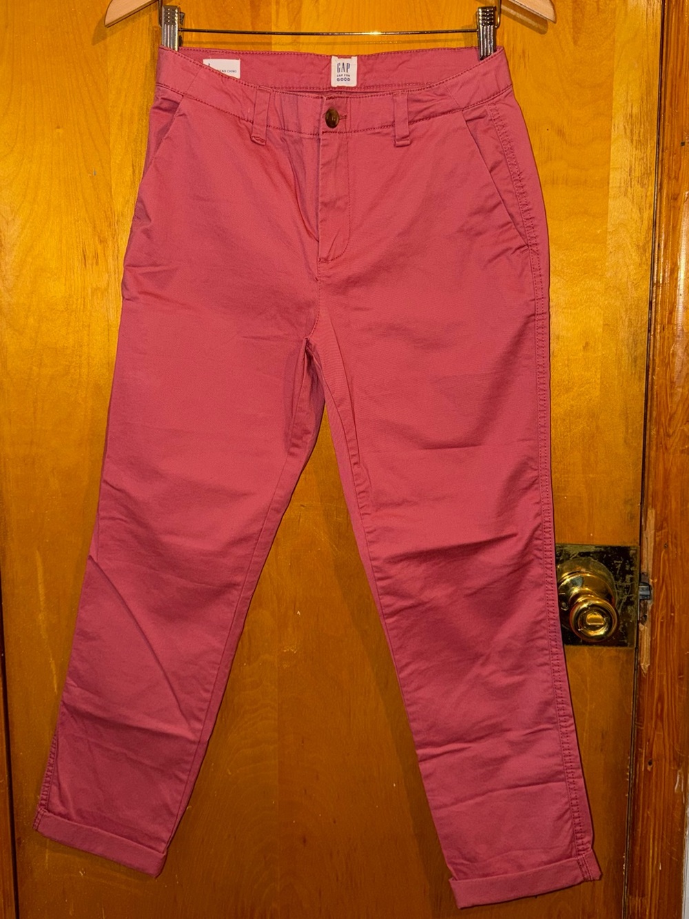 GAP Rose Pink Cropped Chino Pants